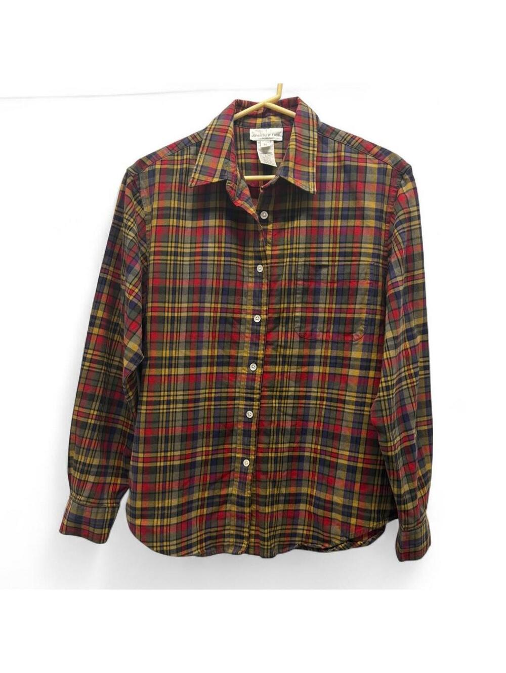 Jones plaid cotton shirt